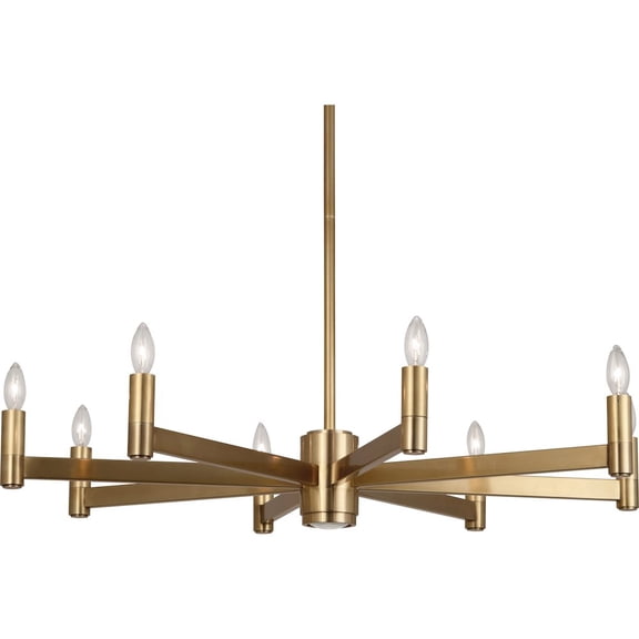 Robert Abbey Delany Chandelier in Antique Brass Color