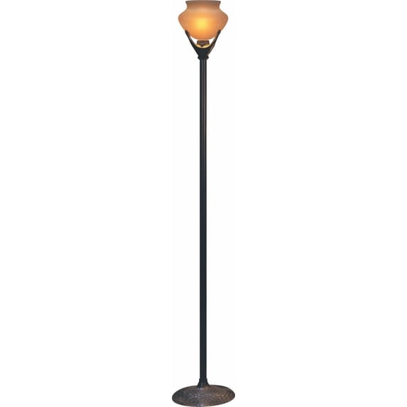 9824BRN-Robert Abbey Lighting-Beaux Arts 1-Light Torchiere 11 Inches Wide and 69 Inches Tall