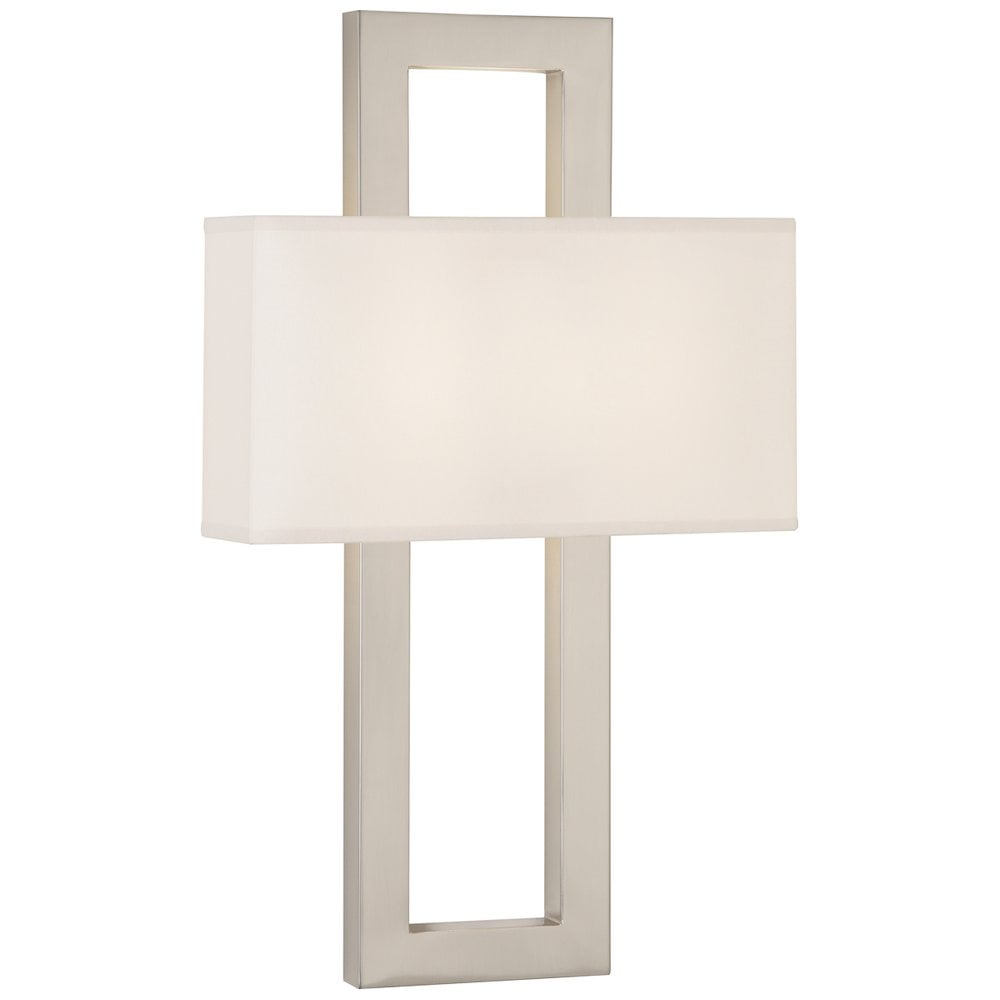 Mid-Century Doughnut 22.5" Antique Silver Wall Sconce