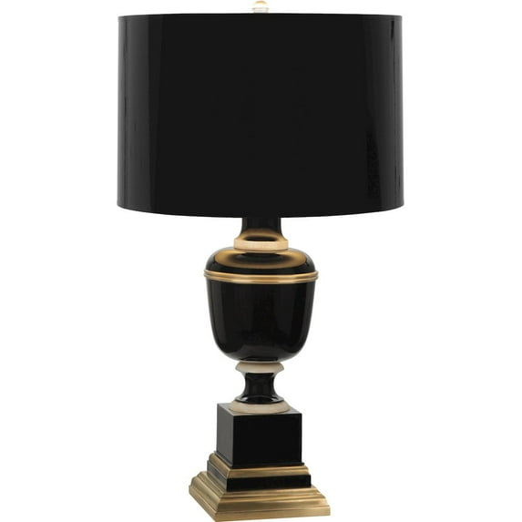 Robert Abbey Annika Accent Lamp in Black Lacquered Paint Color