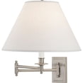 thumbnail image 1 of B1504ALT-Robert Abbey Lighting-Kinetic 1-Light Swing-Arm Wall Sconce 3 Inches Wide and 15.25 Inches Tall-Brushed Chrome Finish-Oyster Shade Color, 1 of 2
