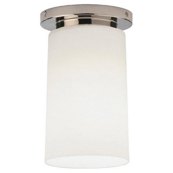 2043-Robert Abbey Lighting-Rico Espinet Nina 1-Light Flushmount 5.5 Inches Wide and 10.5 Inches Tall-Polished Nickel Finish