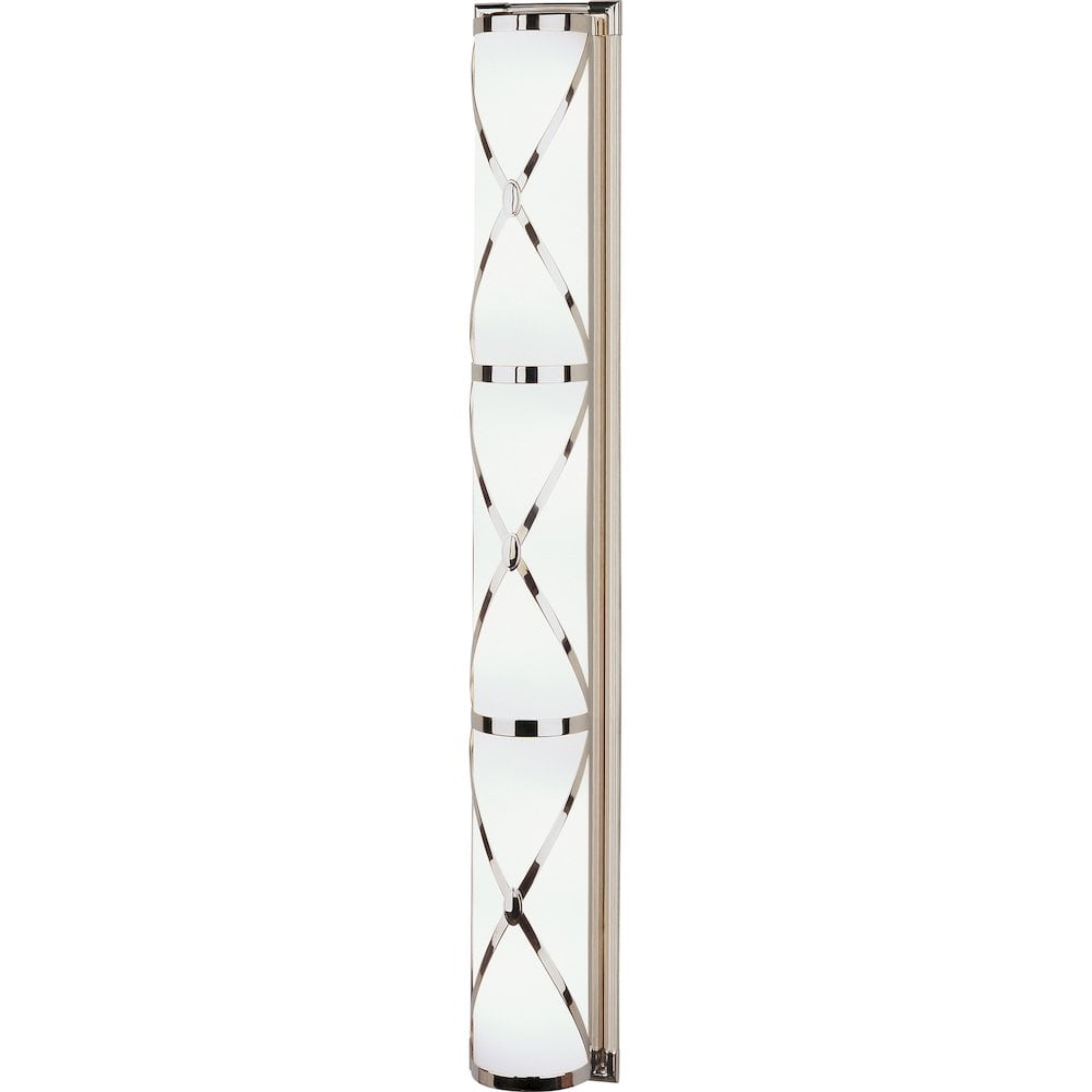 Chase Polished Nickel 6-Light Wall Sconce with Frosted Glass