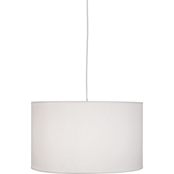 W169-Robert Abbey Lighting-Elena 1-Light Pendant 25 Inches Wide and 14.5 Inches Tall-Painted White Finish-Pearl Shade Color -Traditional