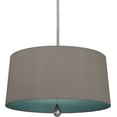 thumbnail image 1 of WB331-Robert Abbey Lighting-Williamsburg Custis 3-Light Pendant 25.5 Inches Wide and 14.5 Inches Tall-Polished Nickel Finish-Carter Gray/Mayo Teal, 1 of 4