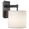 thumbnail image 1 of Z2172-Robert Abbey Lighting-Echo 1-Light Wall Sconce 8 Inches Wide and 11.875 Inches Tall-Deep Patina Bronze Finish, 1 of 2