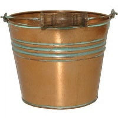Robert Allen 211985 6 in. Banded Planter, Vintage Copper