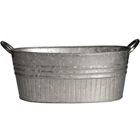 Robert Allen 212000 24 in. Galvanized Tub Planter