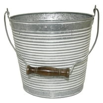 Robert Allen 212014 10 in. Galvanized Planter, White
