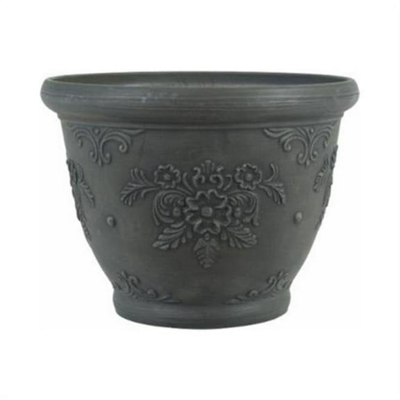 Robert Allen 212015 12 in. Floral Planter, Charcoal