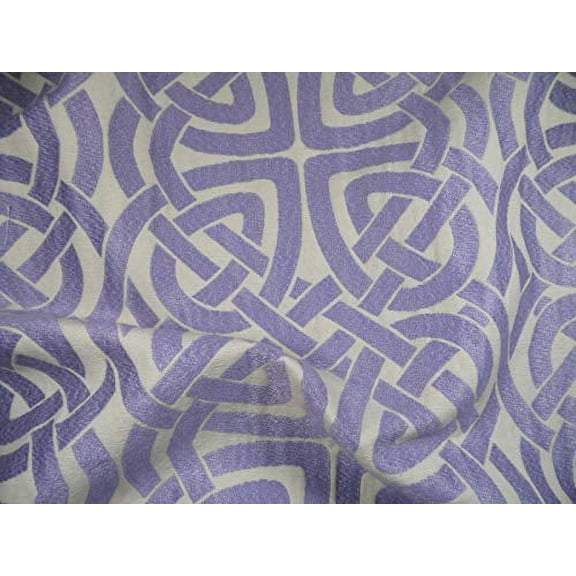 Robert Allen Beacon Hill Fabric Pleated Iris Lilac Upholstery Drapery JJ28