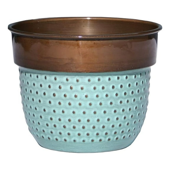 Robert Allen MPT01569 Classic Planter, 6", Dots/Copper