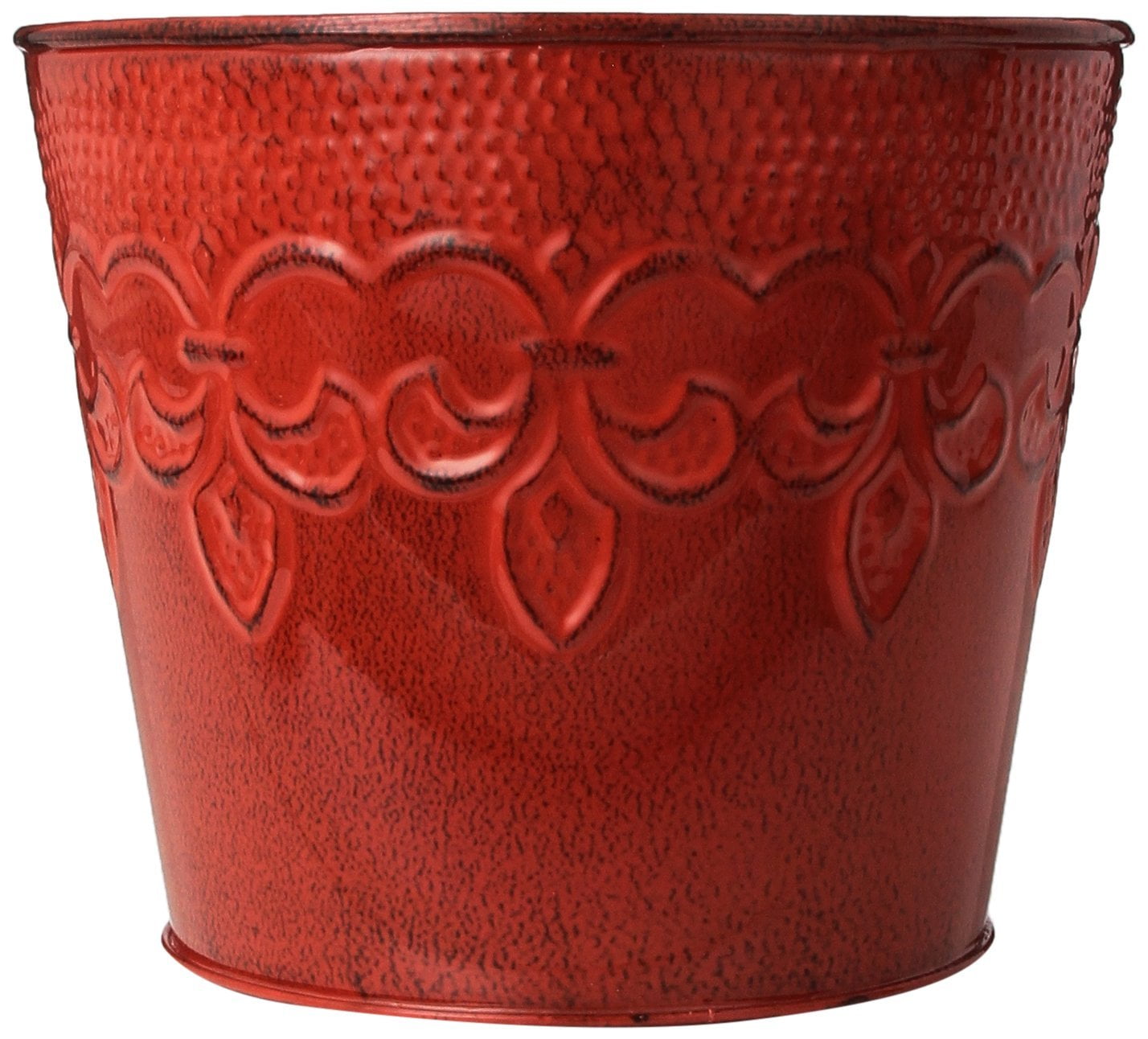 Robert Allen MPT01889 Fluer De Lis Series Metal Planter Flower Pot, 6 ...