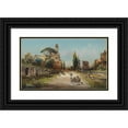 thumbnail image 1 of Robert Alott 24x16 Black Ornate Framed Double Matted Museum Art Print Titled: Via Appia (1905), 1 of 5