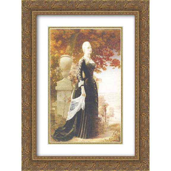 Robert Bateman 2x Matted 18x24 Gold Ornate Framed Art Print 'The Artist's Wife '