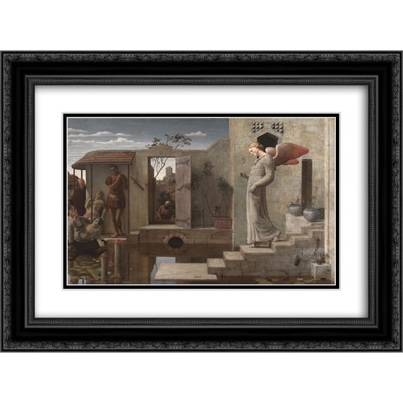 Robert Bateman 2x Matted 24x20 Black Ornate Framed Art Print 'The Pool of Bethesda '
