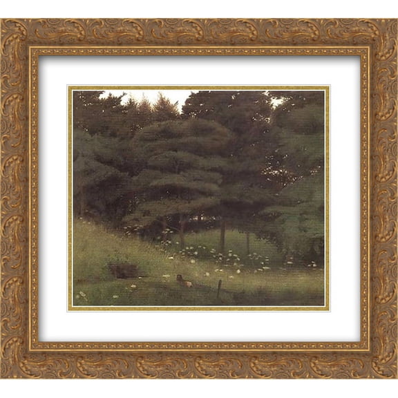 Robert Bateman 2x Matted 24x20 Gold Ornate Framed Art Print 'The Dead Knight'