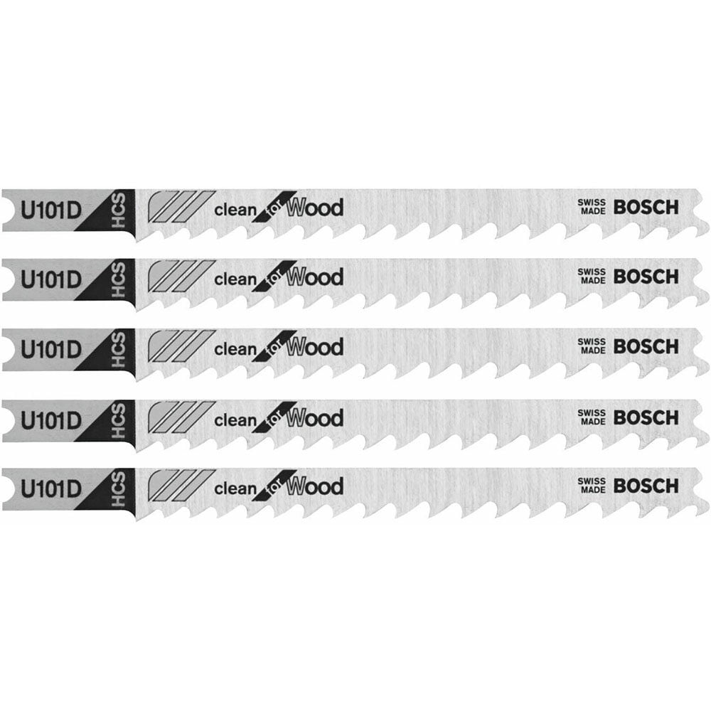 ROBERT BOSCH TOOL GROUP 3-Pack 3-5/8-Inch 6-TPI High Carbide Steel Jigsaw Blade U101D3