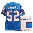 thumbnail image 1 of Robert Brazile Signed Blue Throwback Custom Football Jersey w/HOF'18, 1 of 1