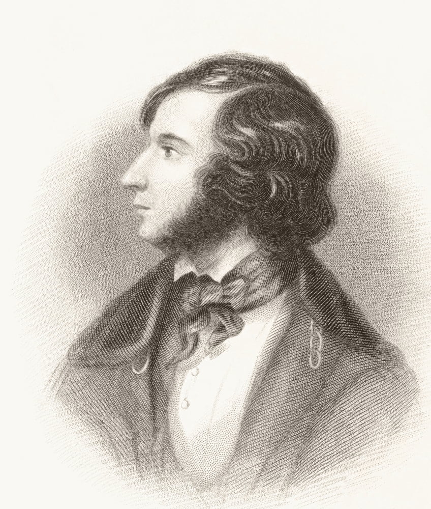 Robert Browning In 1835 Robert Browning 1812 Canvas Art - Ken Welsh Design Pics (26 x 30)