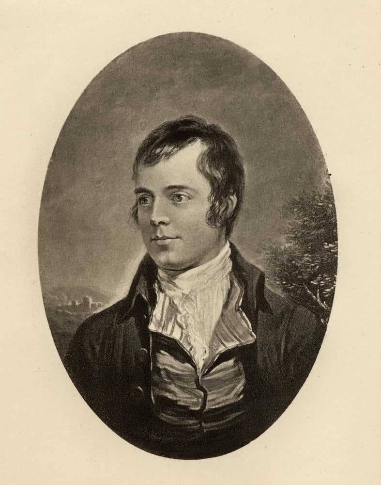 Robert Burns 1759-1796 Scottish Poet Canvas Art - Ken Welsh Design Pics (26 x 34)
