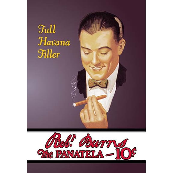 Robert Burns' Panatela Cigars Museum quality giclee print canvas wrap(20" x 30")