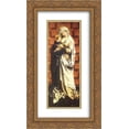 thumbnail image 1 of Robert Campin 2x Matted 14x24 Gold Ornate Framed Art Print 'Virgin and Child', 1 of 2