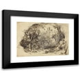 thumbnail image 1 of Robert Caney 14x11 Black Modern Framed Museum Art Print Titled - Castle on a Hill (Set for ‘Sleeping Beauty and the Beast’) (1900), 1 of 5