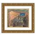 thumbnail image 1 of Robert Caney 17x15 Gold Ornate Wood Frame and Double Matted Museum Art Print Titled - Interior of an Ancient Egyptian Temple (C.1888), 1 of 4