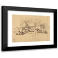thumbnail image 1 of Robert Caney 24x19 Black Modern Framed Museum Art Print Titled - Incantation Scene from 'The Free Protection', 1 of 5