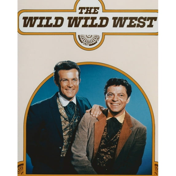 Robert Conrad And Ross Martin In The Wild Wild West Pose Under Show Logo 24X36 Classic Hollywood Poster
