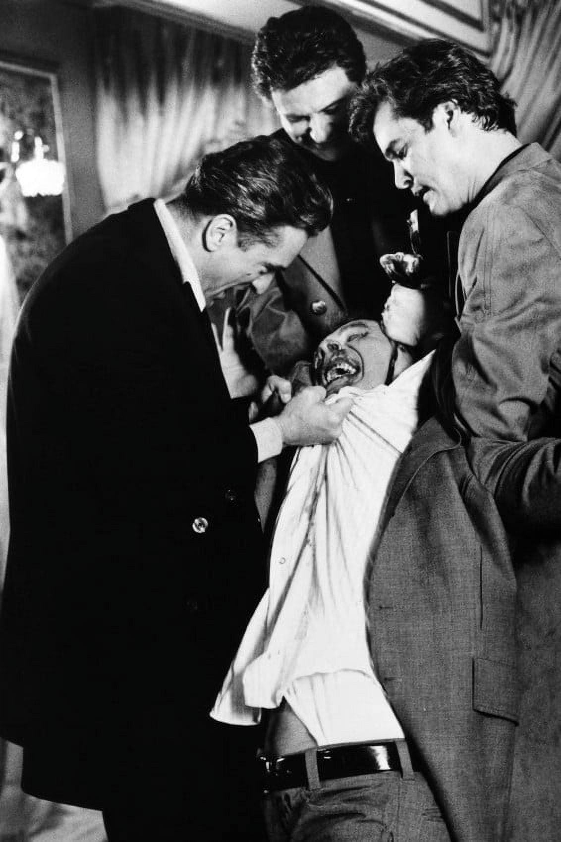 Robert De Niro and Joe Pesci and Ray Liotta and Frank Vincent in Goodfellas Billy Batts beating