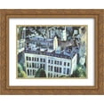 thumbnail image 1 of Robert Delaunay 2x Matted 24x20 Gold Ornate Framed Art Print 'Study for The City', 1 of 2