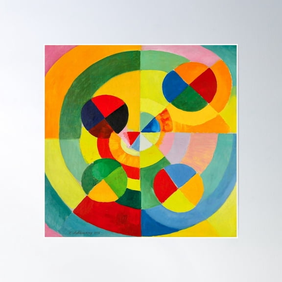 Robert Delaunay - Rhythm, Rhythm, Joy Of Living Poster Wall Art, Modern Wall Decor, 30x30 UNFRAMED