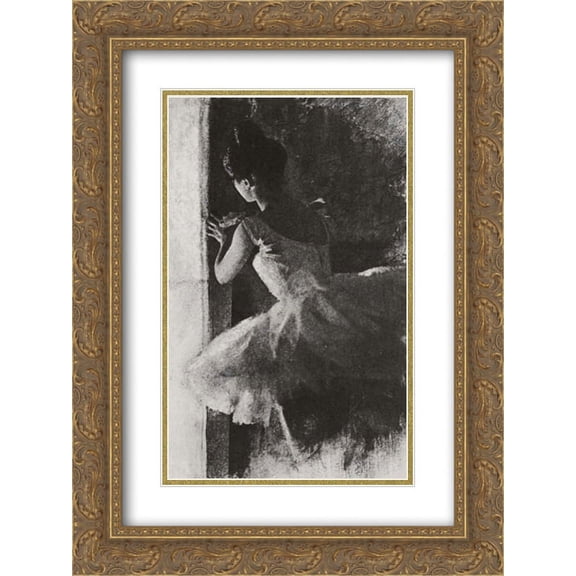 Robert Demachy 2x Matted 18x24 Gold Ornate Framed Art Print 'Behind the Scenes of the Opera'