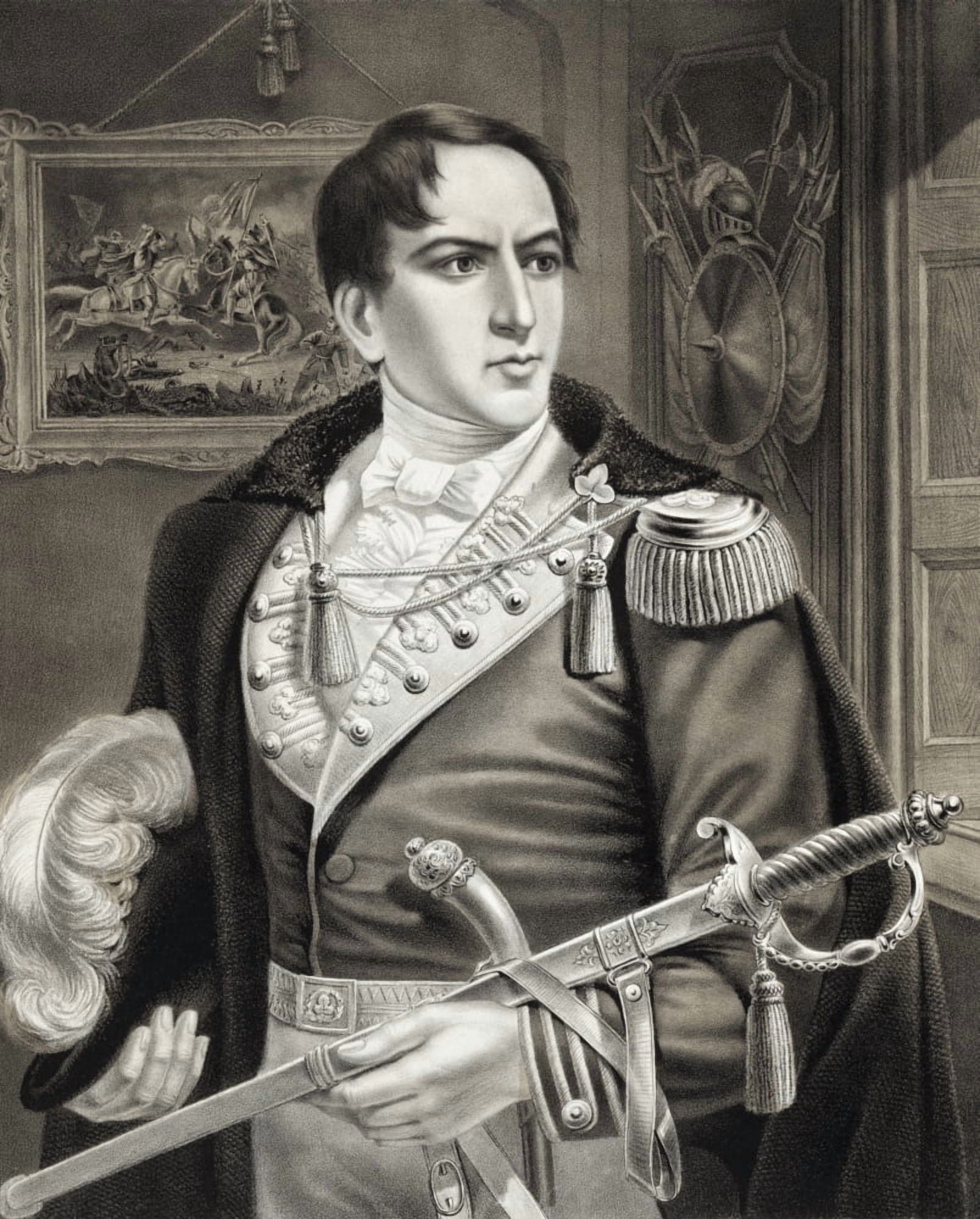 Robert Emmet Roibard Eimid 1778 To 1803 Irish Nationalist Rebel Leader From A Print Published 1874 Canvas Art - Ken Welsh  Design Pics (13 x 16)