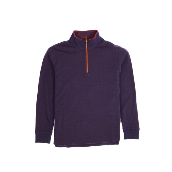 Robert Graham 'Alastor' Half Zip Sweatshirt 1/2 (Medium, Purple)