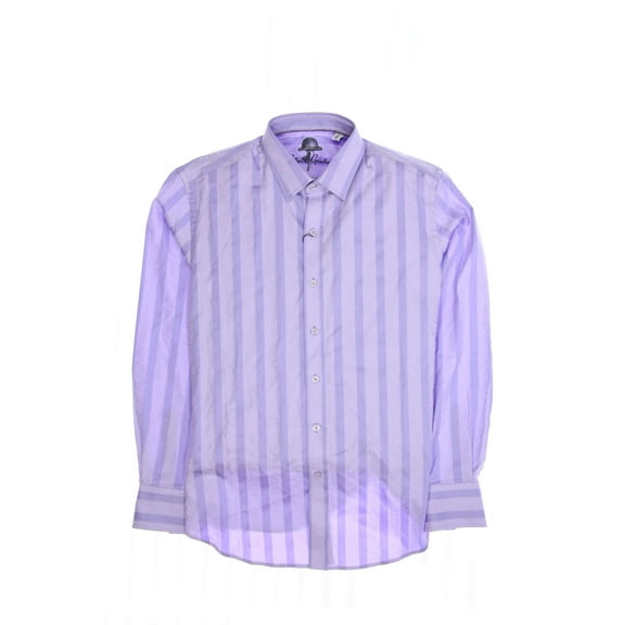Robert Graham 'Bouverie' Men's Striped Button Down Shirt Sport (Large, Light Purple)