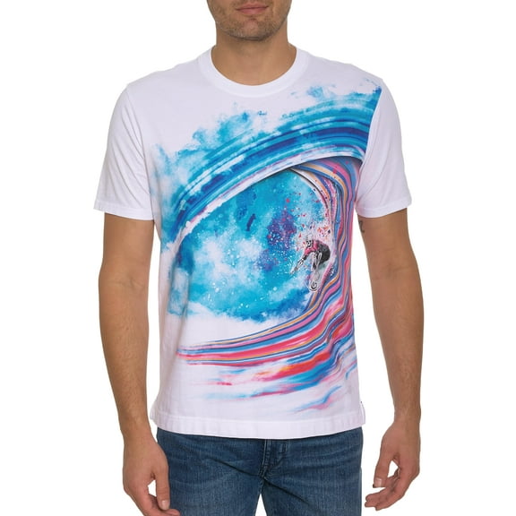 Robert Graham Men's Aerial Skull Graphic T-Shirt, White, XSmall