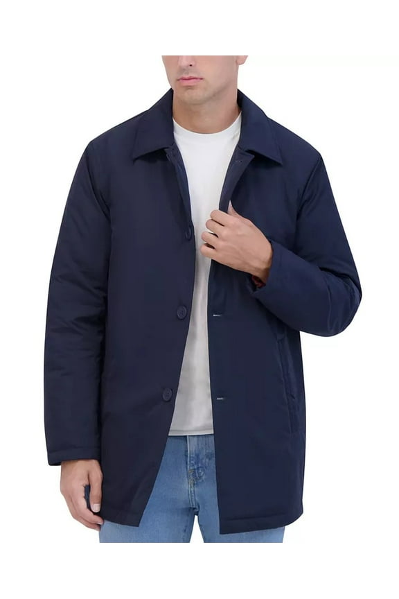 NAVY Men's Lightly Padded Car Coat, US Large