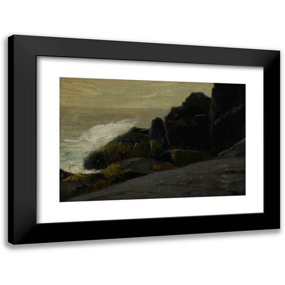 Robert Henri 14x11 Black Modern Framed Museum Art Print Titled - Sea Cliffs