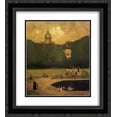 thumbnail image 1 of Robert Henri 2x Matted 20x24 Black Ornate Framed Art Print 'Au Jardin du Luxembourg ', 1 of 2