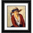 thumbnail image 1 of Robert Henri 2x Matted 20x24 Black Ornate Framed Art Print 'The Beach Hat ', 1 of 2