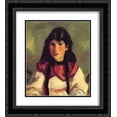 thumbnail image 1 of Robert Henri 2x Matted 20x24 Black Ornate Framed Art Print 'Tilly (also known as Portrait of Tilly)', 1 of 2