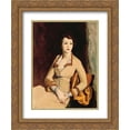 thumbnail image 1 of Robert Henri 2x Matted 20x24 Gold Ornate Framed Art Print 'Portrait of Fay Bainter', 1 of 2