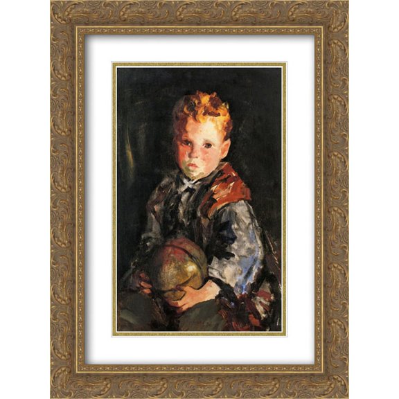 Robert Henri 2x Matted 20x24 Gold Ornate Framed Art Print 'Young Anthony'