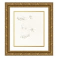 thumbnail image 1 of Robert Hills 15x17 Gold Ornate Wood Frame and Double Matted Museum Art Print Titled - Studies of Sheep, 1 of 4