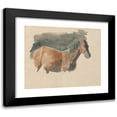 thumbnail image 1 of Robert Hills 17x15 Black Modern Framed Museum Art Print Titled - Sketch of a Horse, 1 of 5