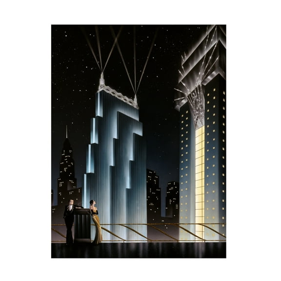 Robert Hoppe 'Into the Night' Canvas Art