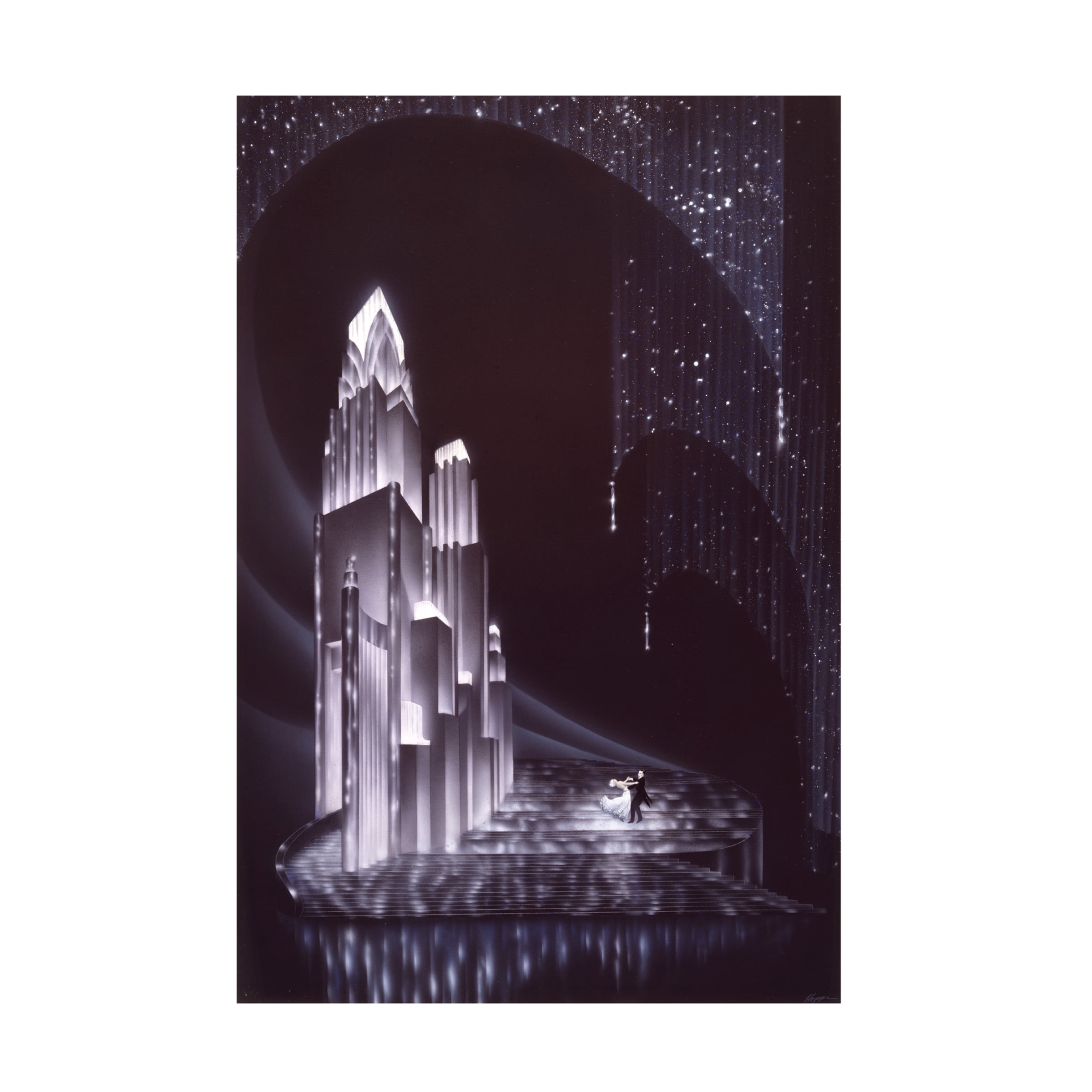 Robert Hoppe 'Midnight' Canvas Art
